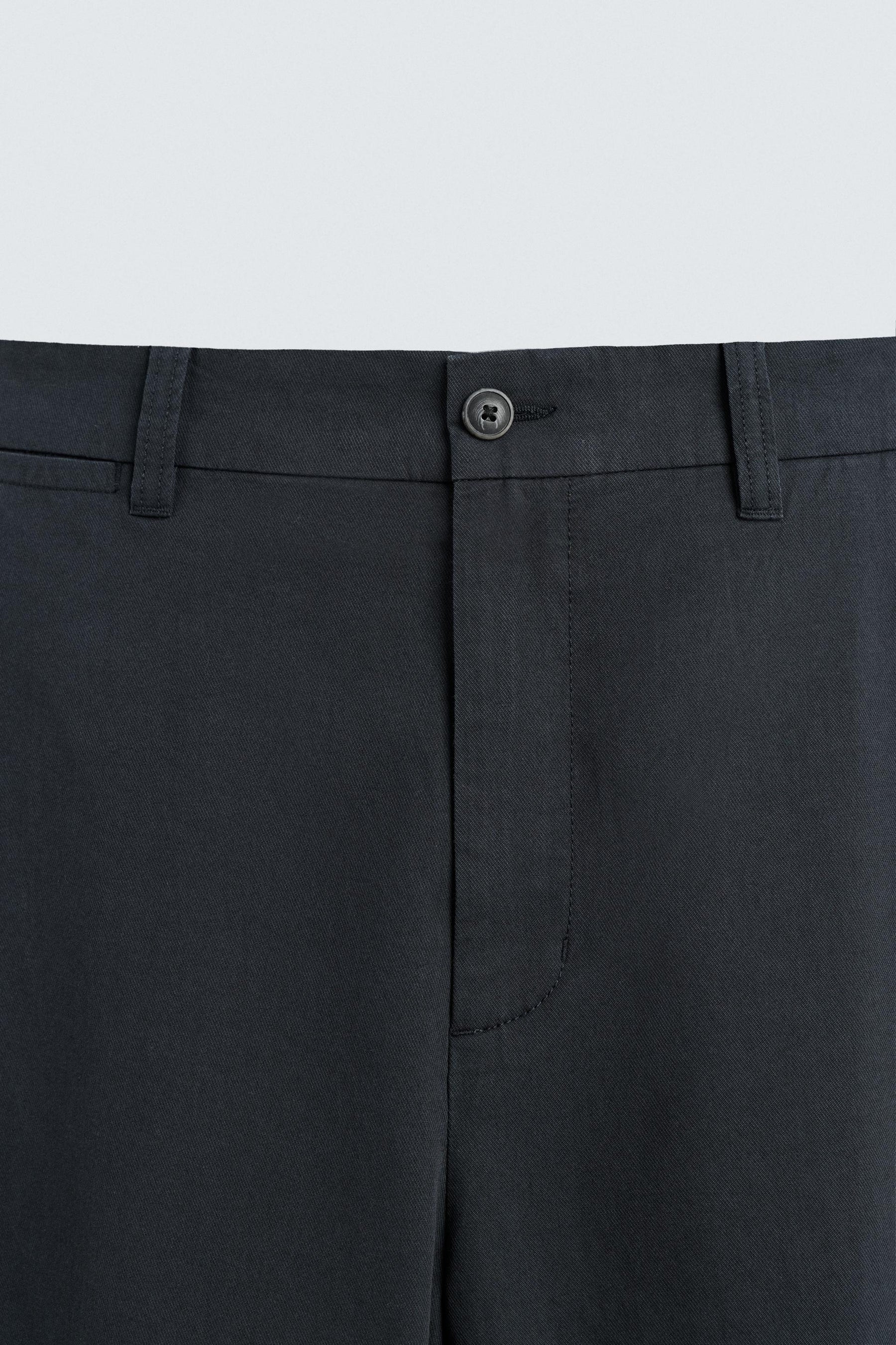 REGULAR FIT TEXTURED TROUSERS - Image 8