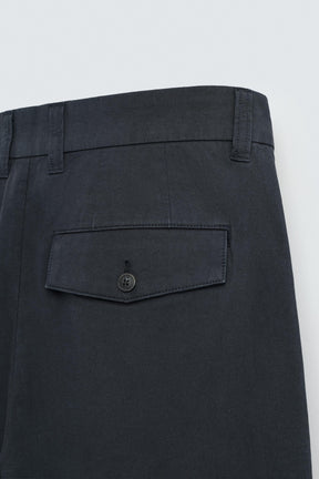 REGULAR FIT TEXTURED TROUSERS - Image 9