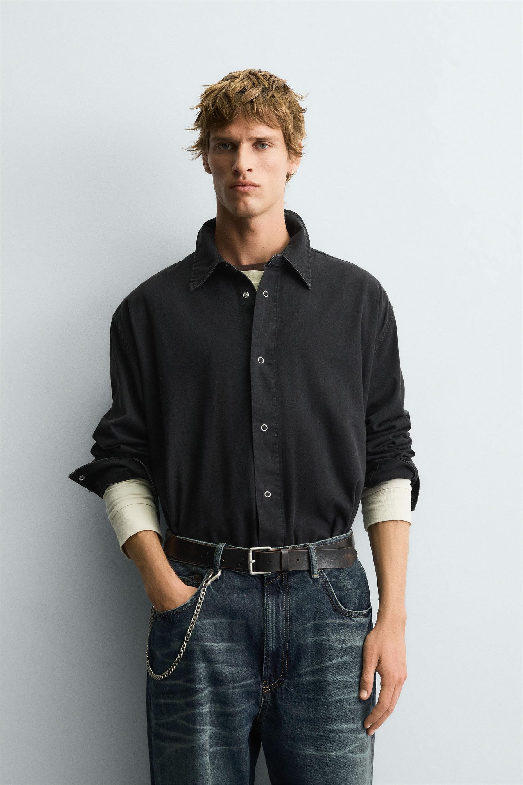 WASHED COTTON SHIRT - Image 2