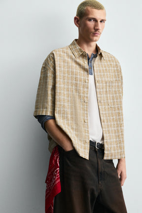 BOXY FIT CHECK SHIRT - Image 6