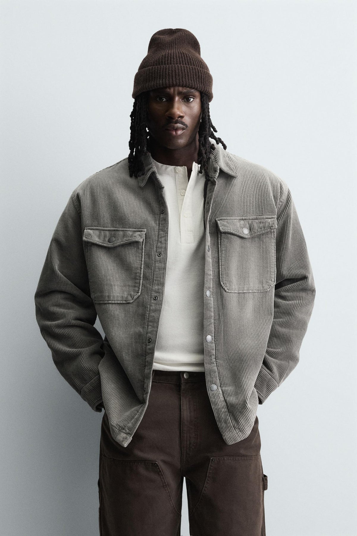 WASHED CORDUROY OVERSHIRT - Image 2