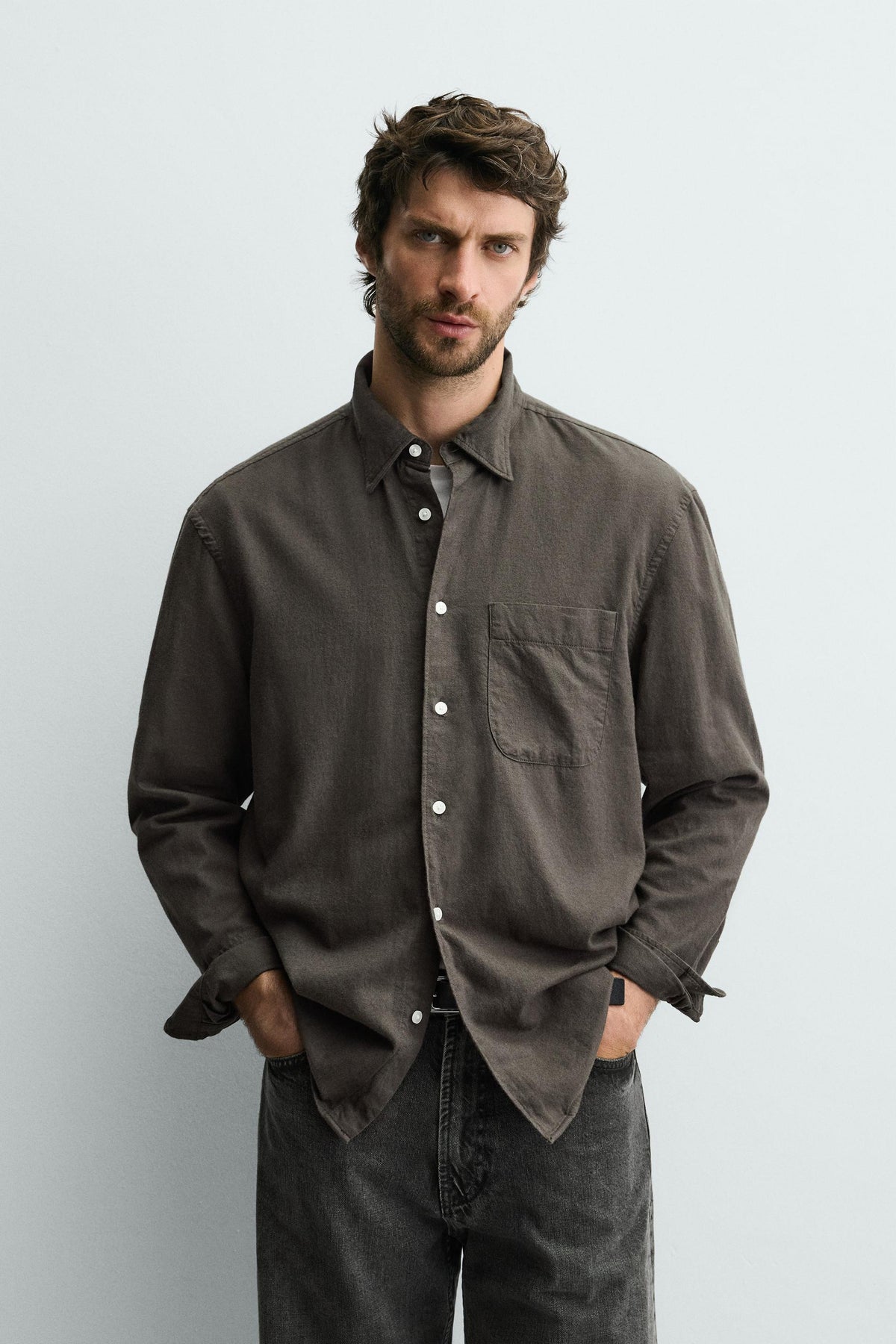 FLANNEL-FINISH SHIRT - Image 2