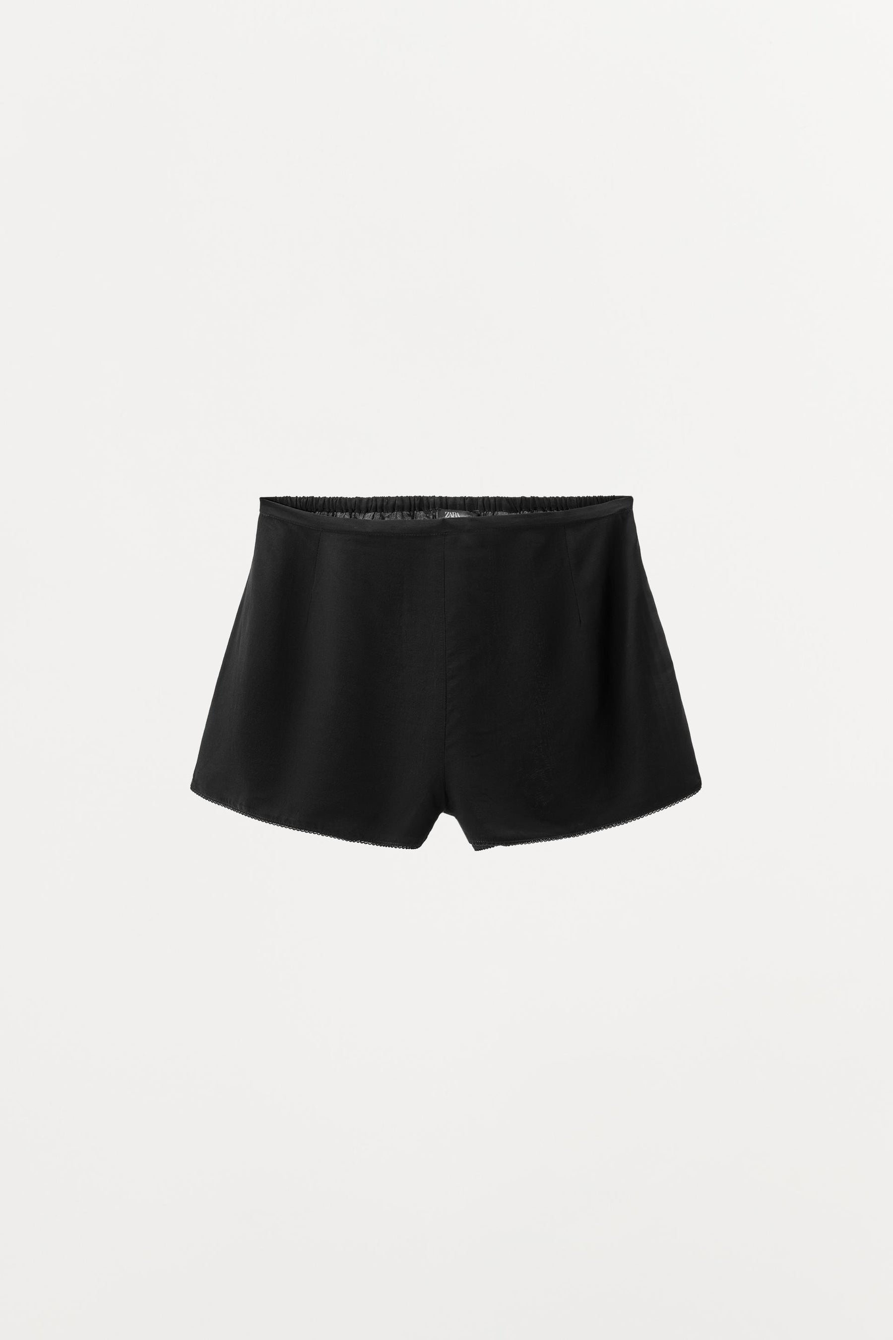 Viskose-Shorts mit Wellenmuster