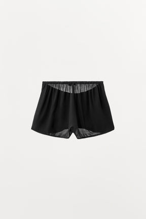 Viskose-Shorts mit Wellenmuster