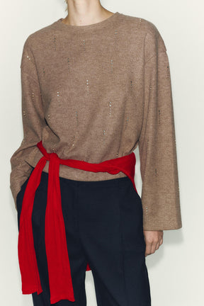 SPARKLY RIBBED JUMPER - Image 2