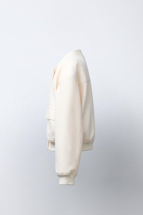 CROPPED BOMBER JACKET WITH SHOULDER PADS - Image 2