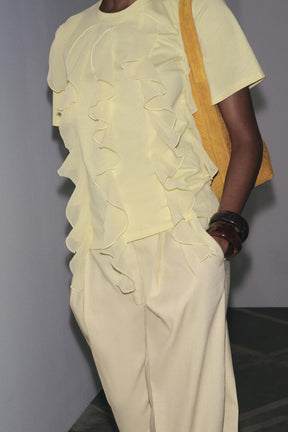 T-Shirt mit Rüschenfront