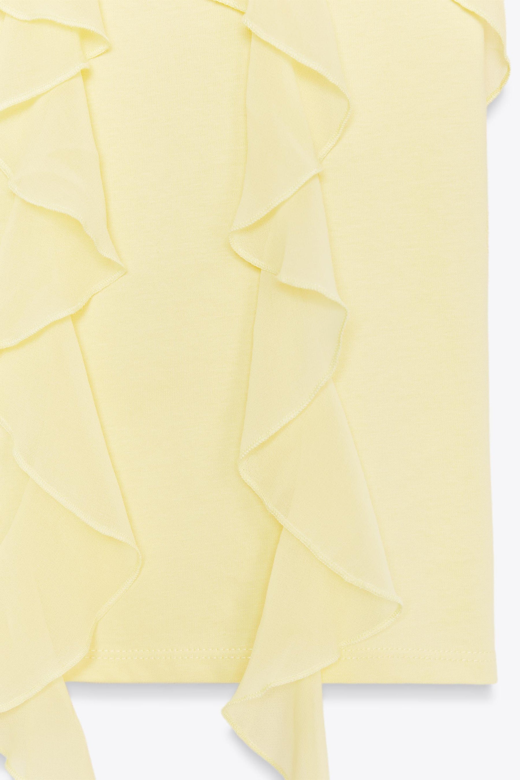 T-Shirt mit Rüschenfront