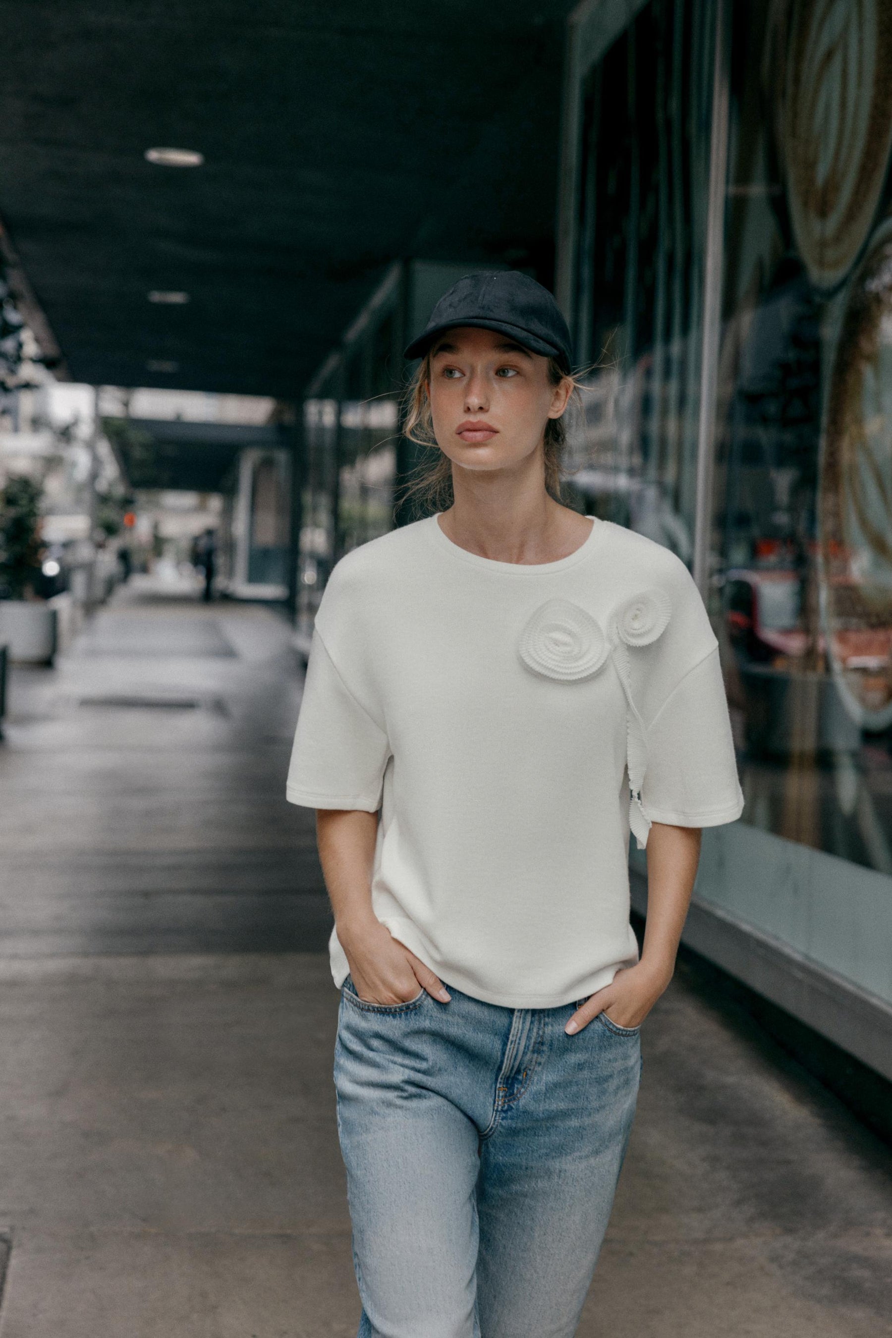 Weiches T-Shirt mit Blumenmuster