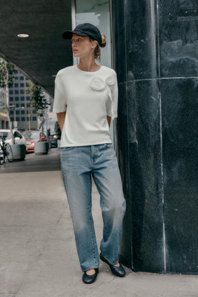 Weiches T-Shirt mit Blumenmuster