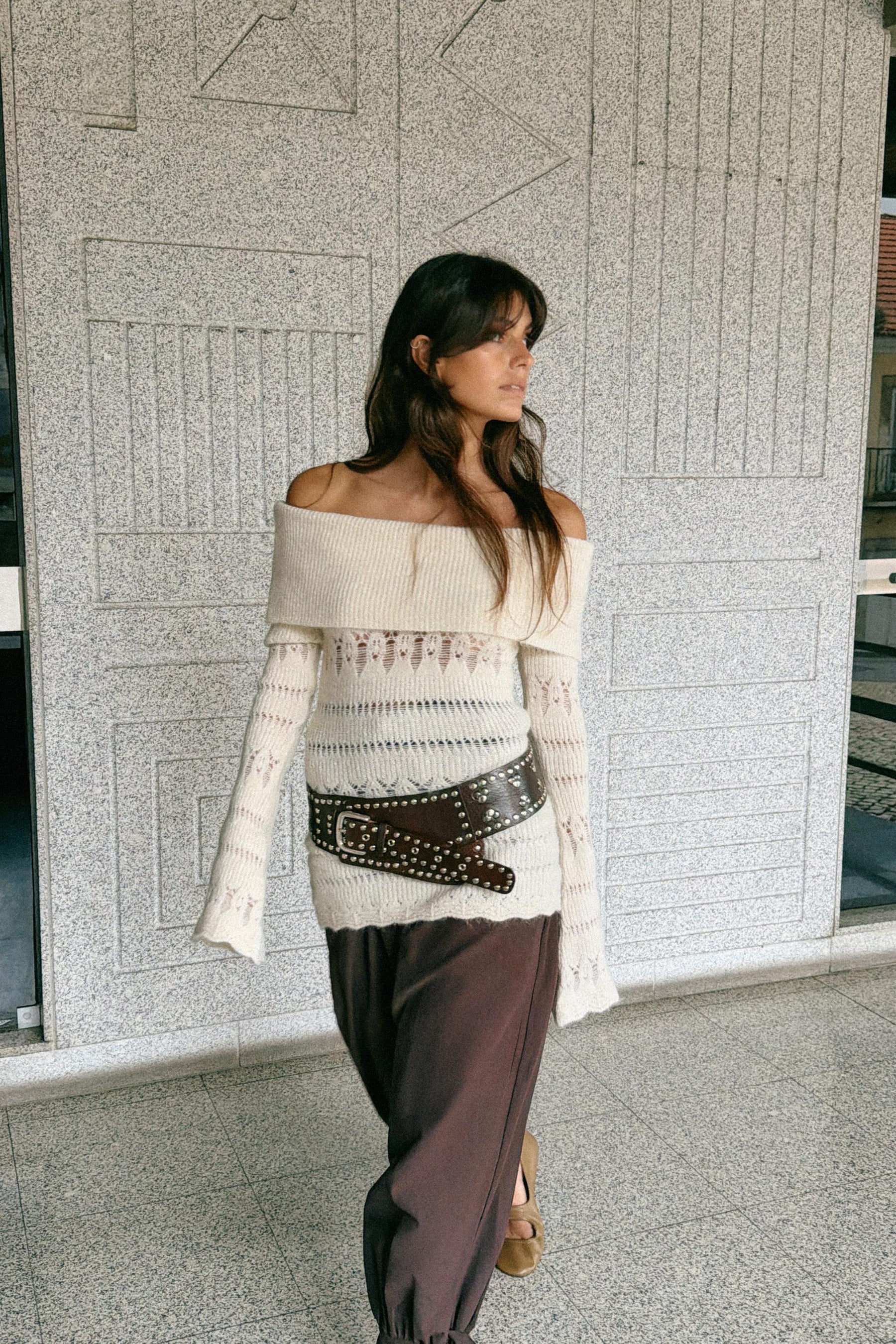 OPENWORK OFF-THE-SHOULDER JUMPER - Image 2