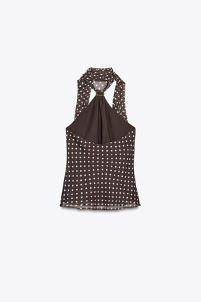 Polka Dot Neckholder-Top