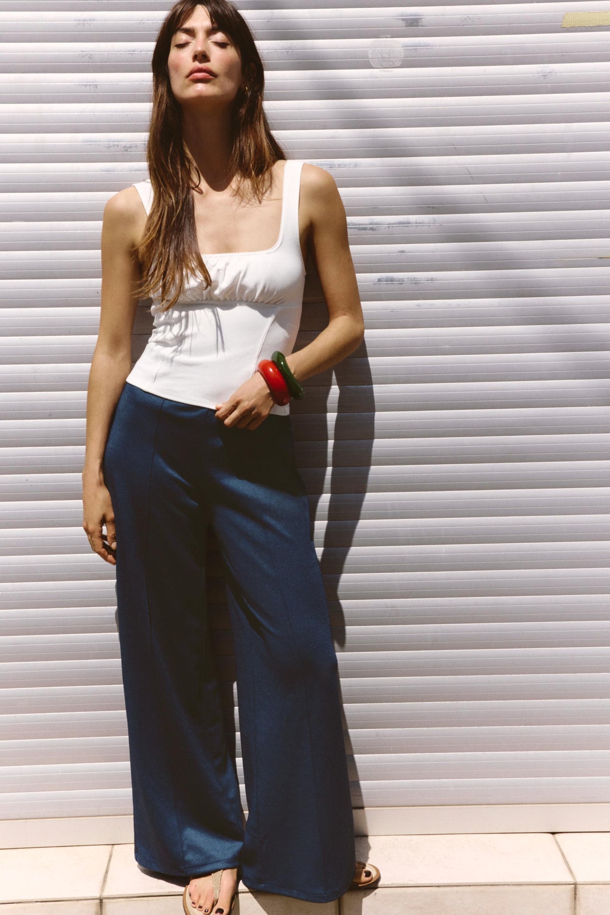 Bluse mit Picot-Besatz