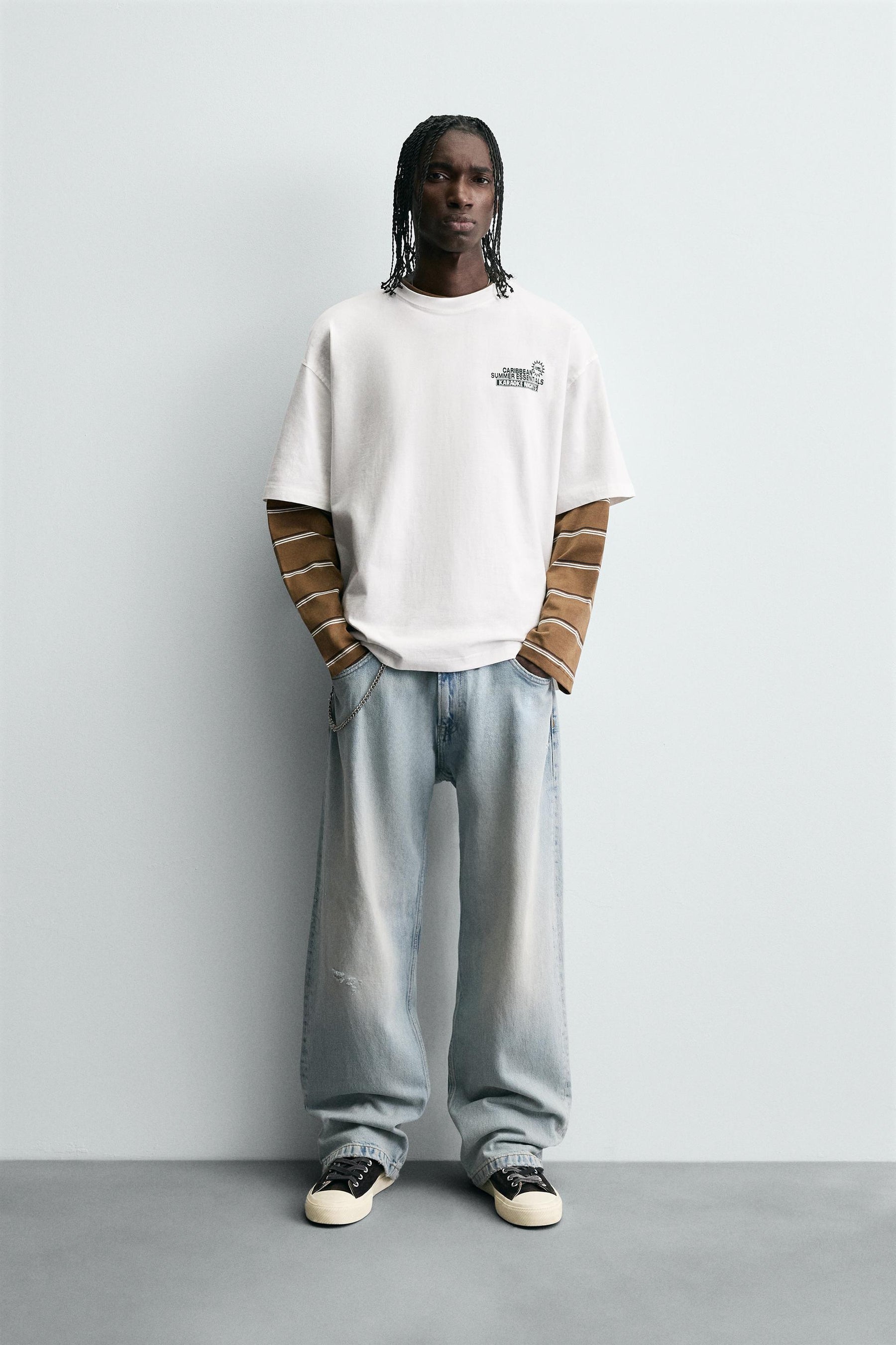 SLOGAN PRINT T-SHIRT - Image 1