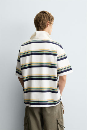 STRIPED POLO SHIRT - Image 3