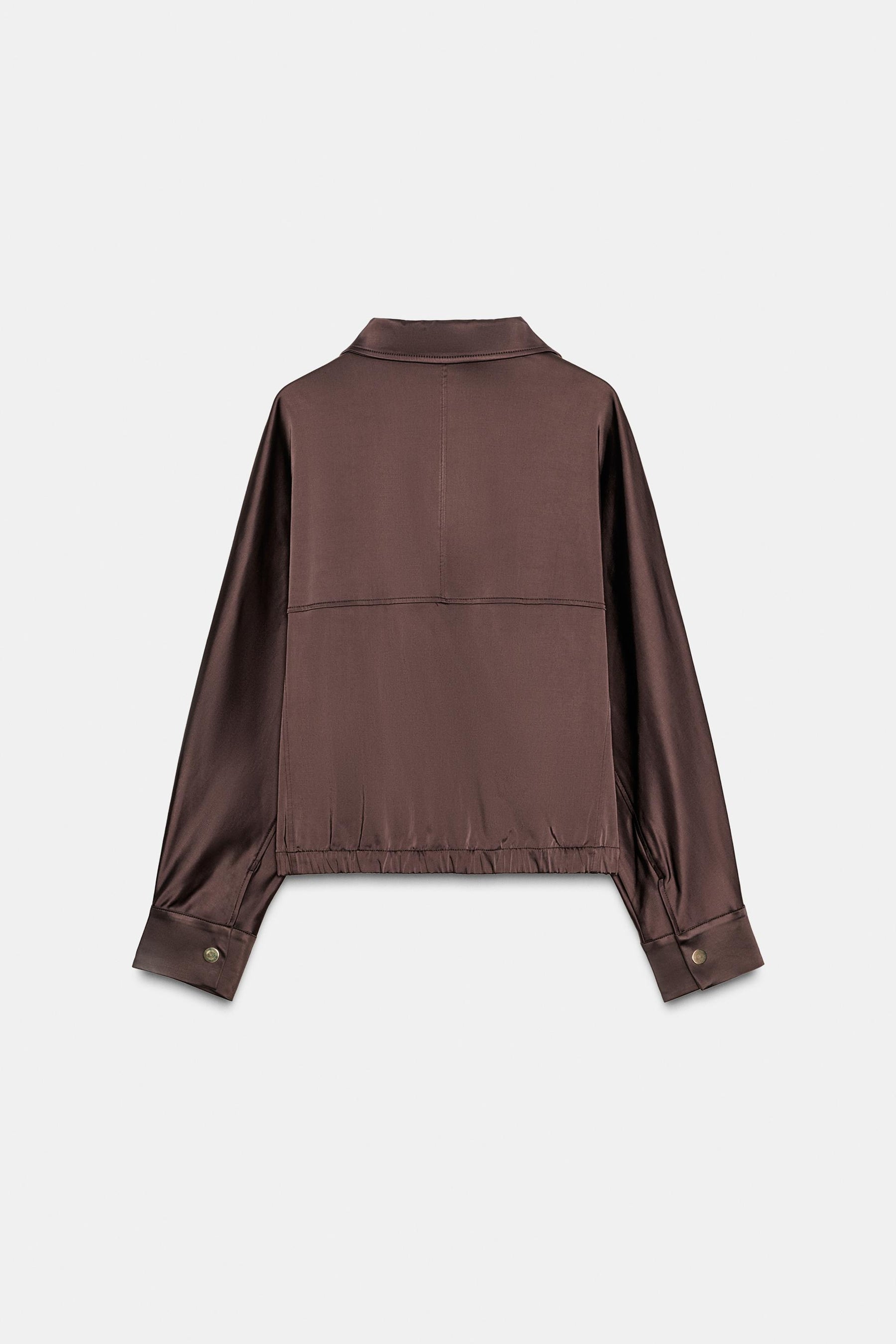 SATIN ZIP-UP JACKET - Image 6