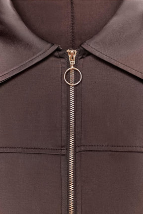 SATIN ZIP-UP JACKET - Image 7