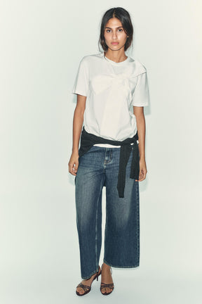 T-Shirt mit Schleife vorne