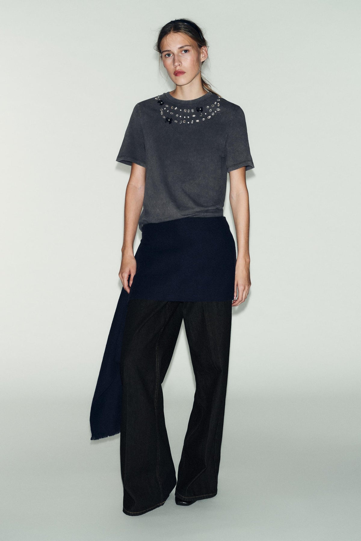 Gewaschenes Juwelenhemd