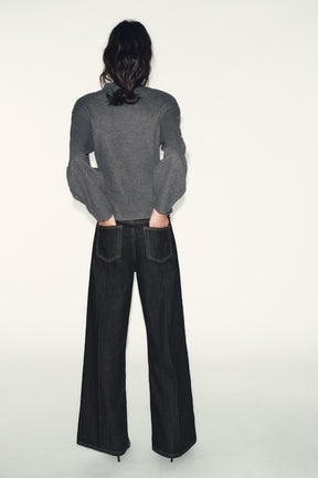 Pullover mit Kunstperlen