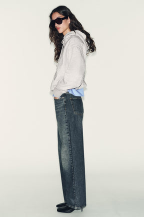 Kapuzenpullover mit Ballonsaum