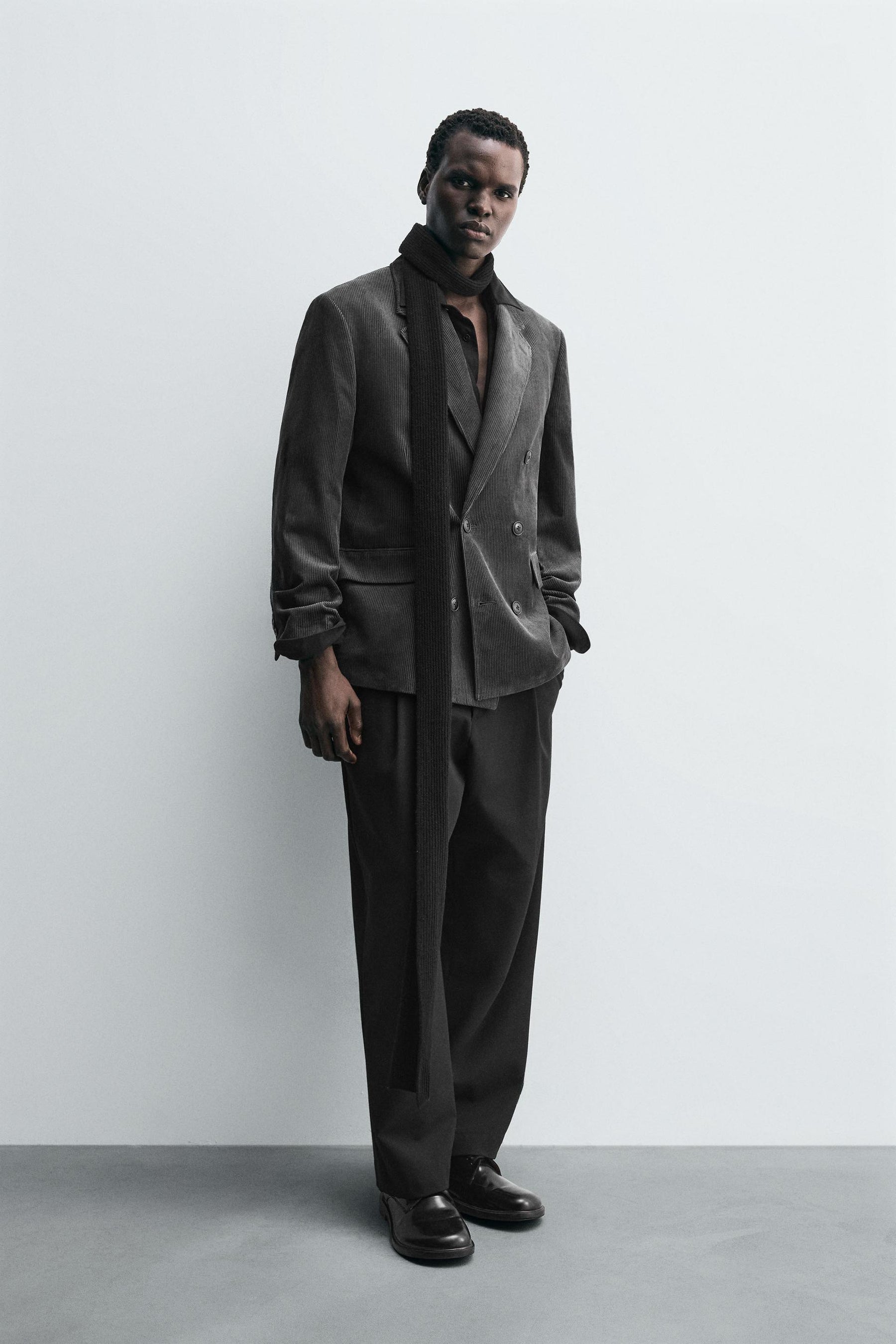 DOUBLE-BREASTED CORDUROY BLAZER - Image 4