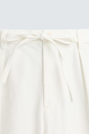 RELAXED FIT PLEATED TROUSERS - Image 7