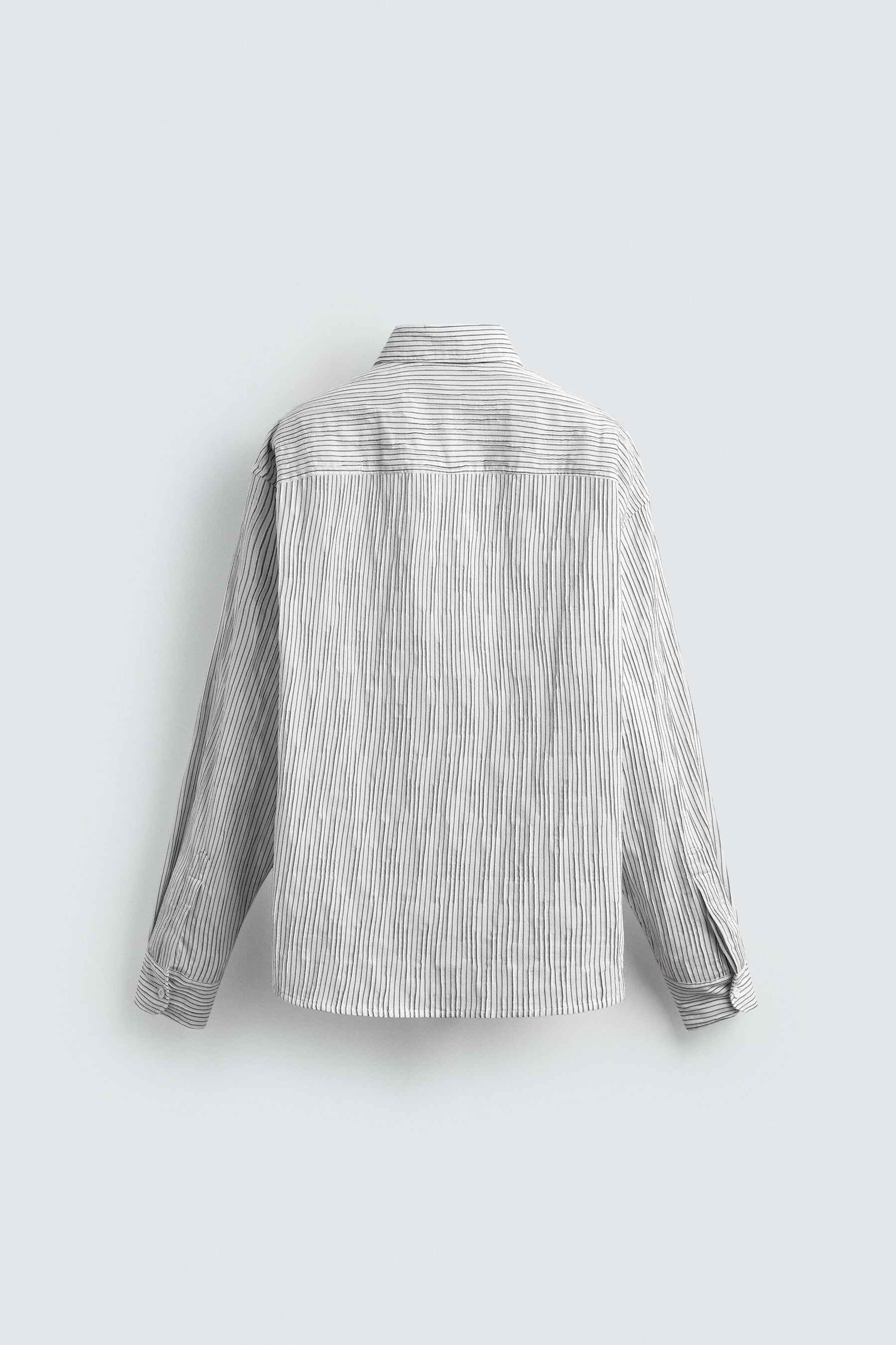 IRREGULAR STRIPED JACQUARD SHIRT - Image 6