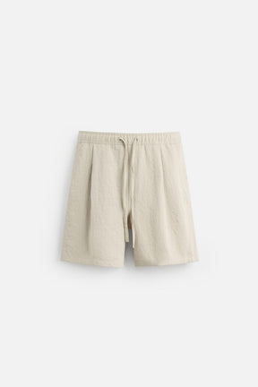 PLEATED FLOWING BERMUDA SHORTS - Image 7