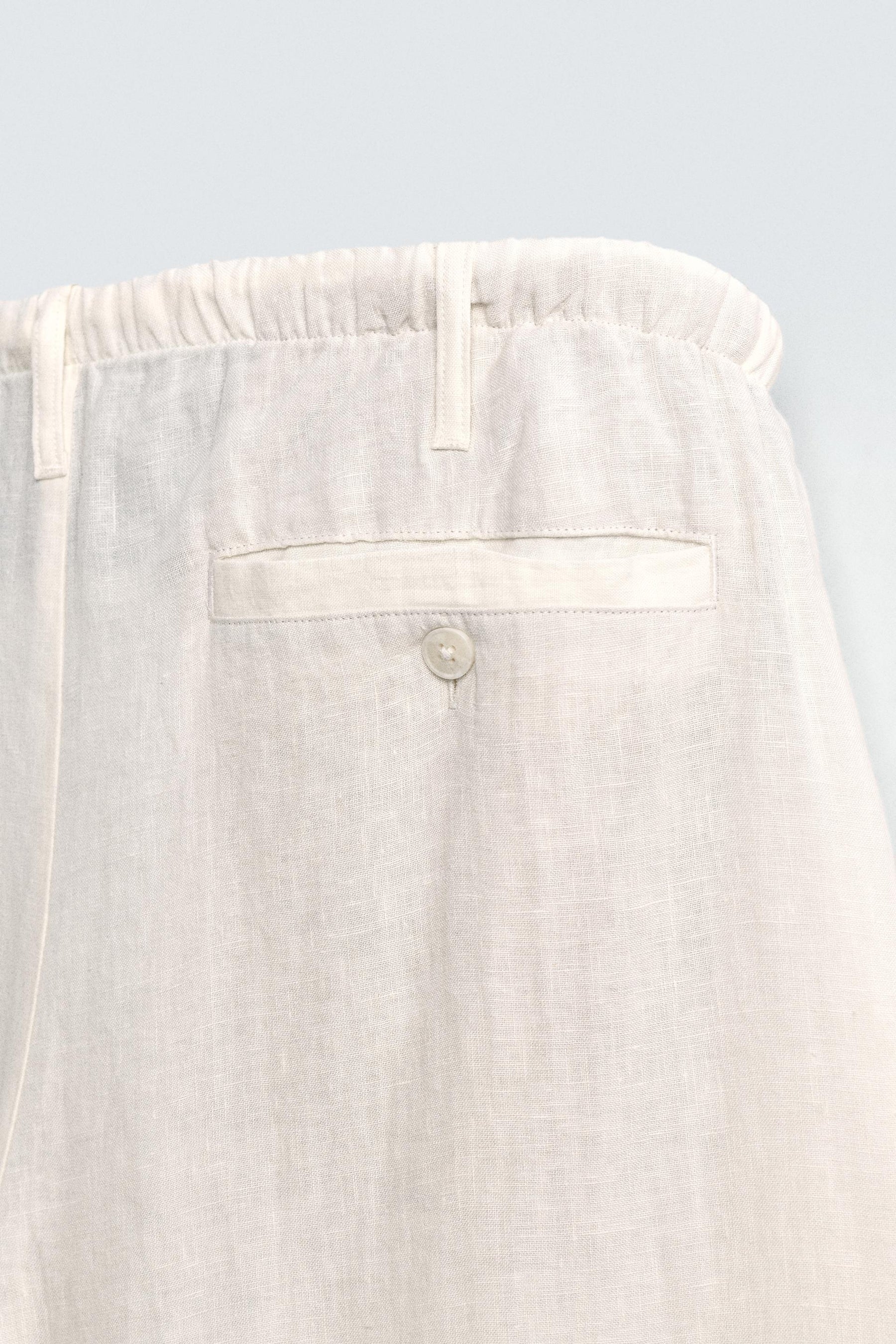 LINEN RELAXED FIT TROUSERS - Image 9