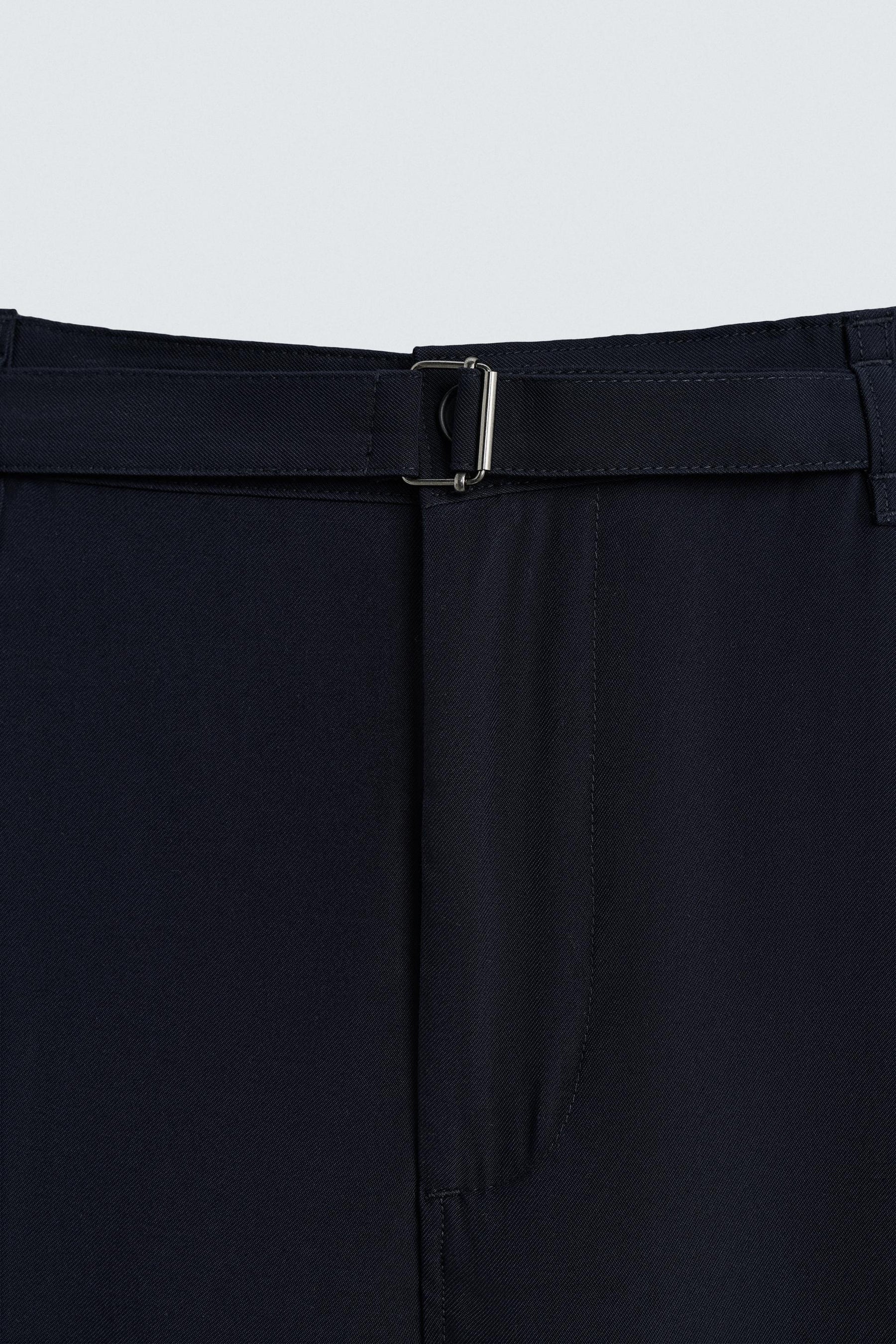 RELAXED FIT TROUSERS WITH BELT - Image 9