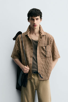 TEXTURED CHECK SHIRT - Image 2