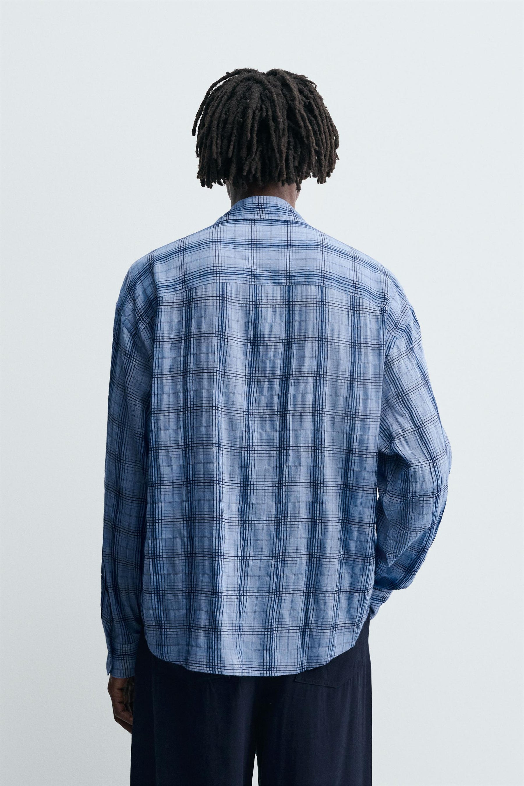 CHECK FLOWING SHIRT - Image 3