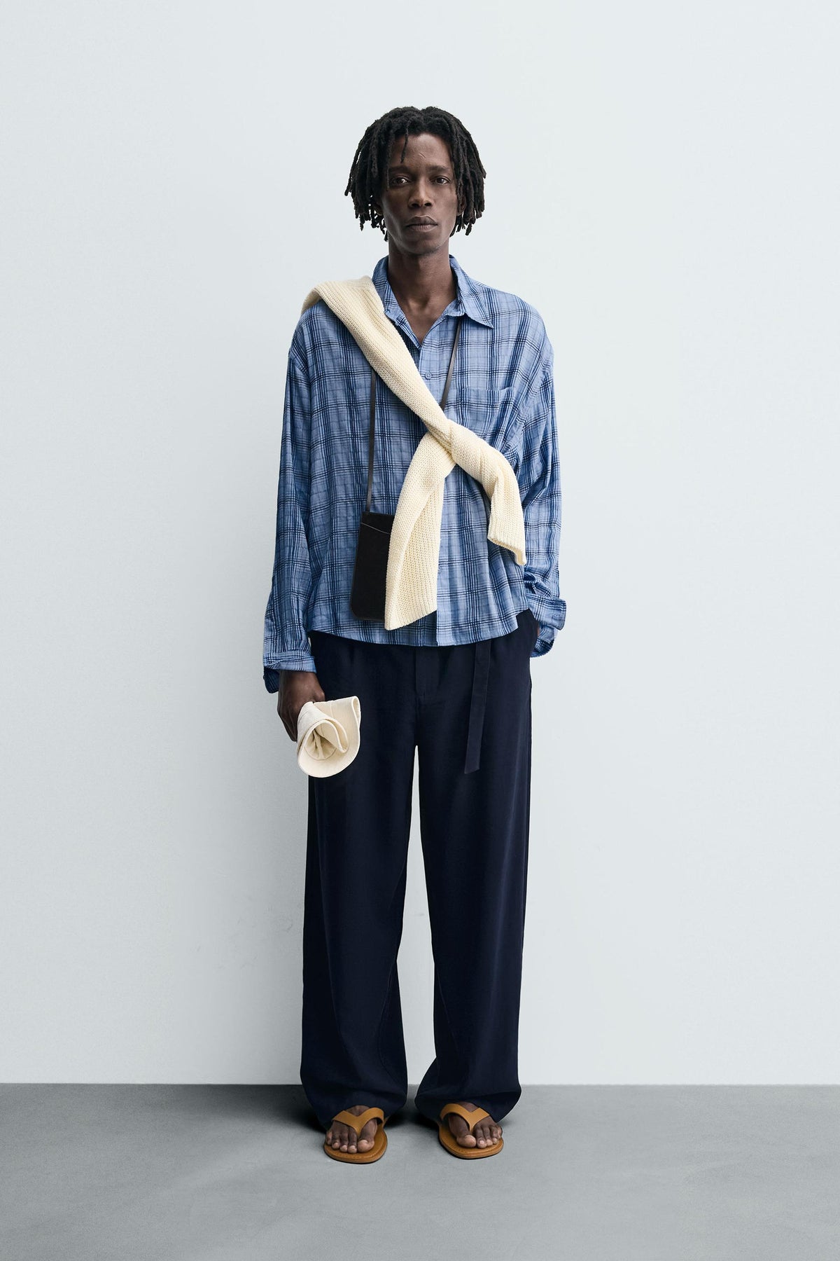 CHECK FLOWING SHIRT - Image 1