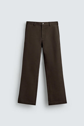 FLARE FIT TWILL TROUSERS - Image 7