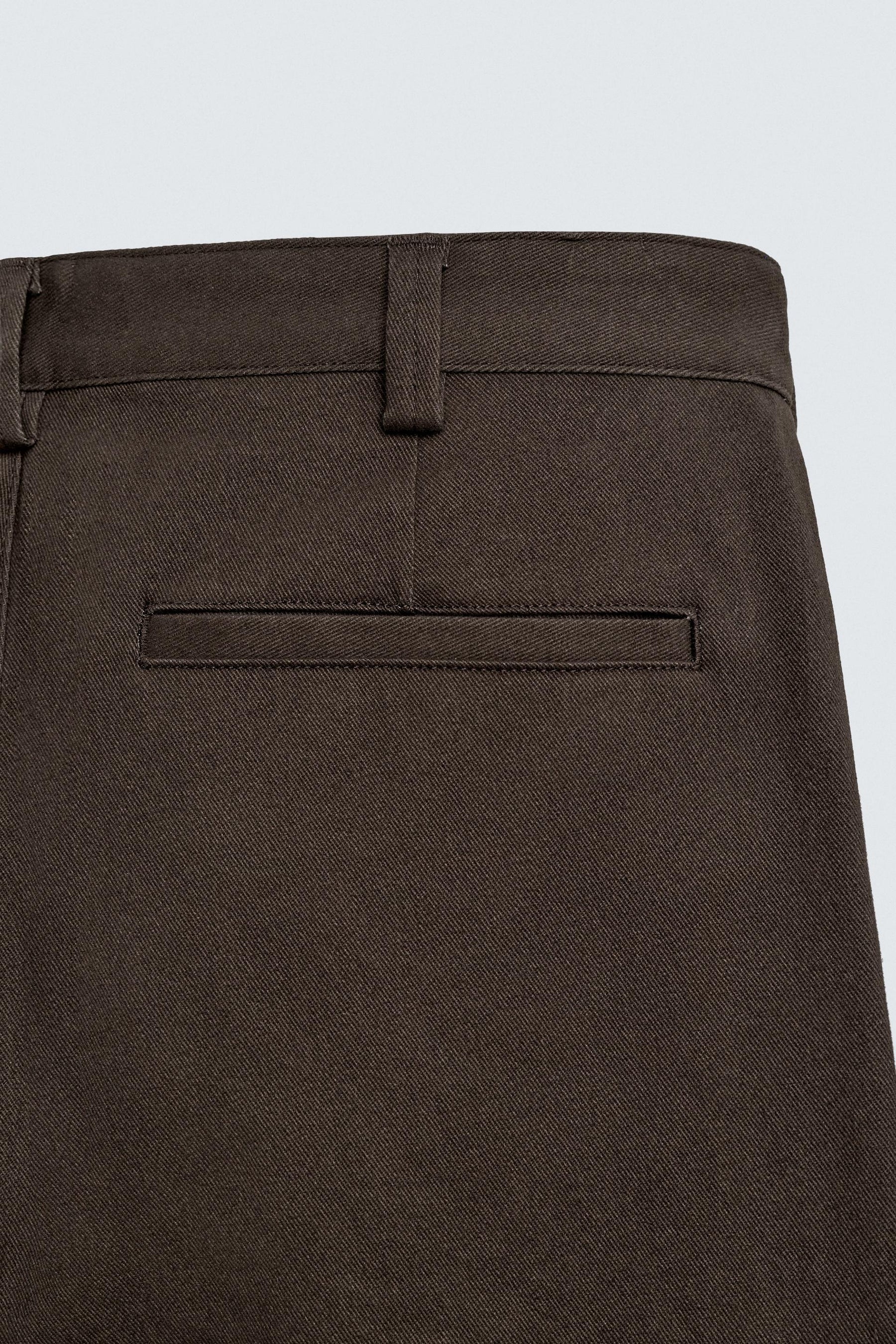 FLARE FIT TWILL TROUSERS - Image 10