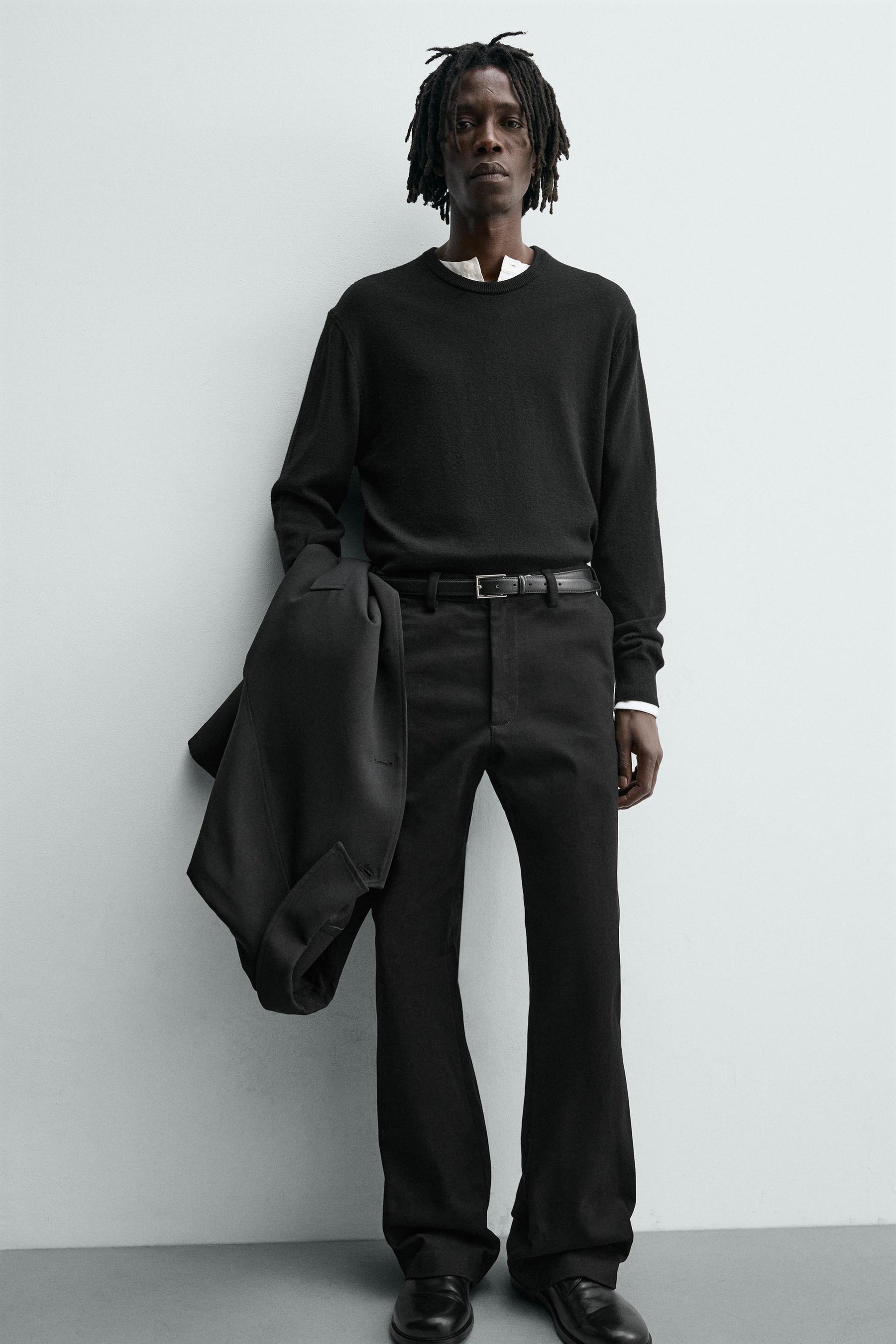 FLARE FIT TWILL TROUSERS - Image 5