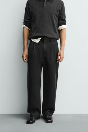 Balloon Pleated Trousers