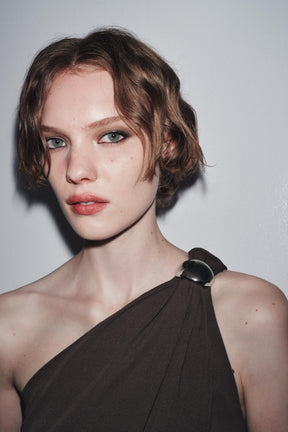 Asymmetrisches Crêpe-Top