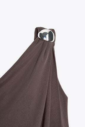 Asymmetrisches Crêpe-Top