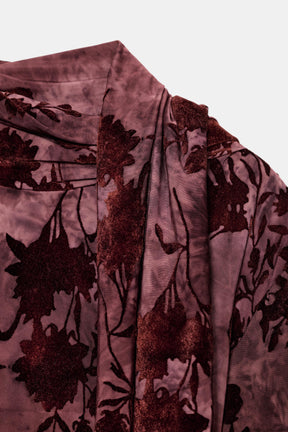 LONG PRINTED SCARF DRESS - Image 8