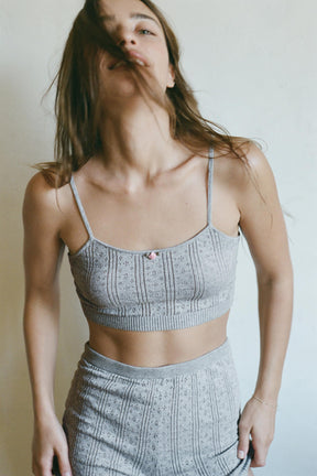 Floral Pointelle Bralette