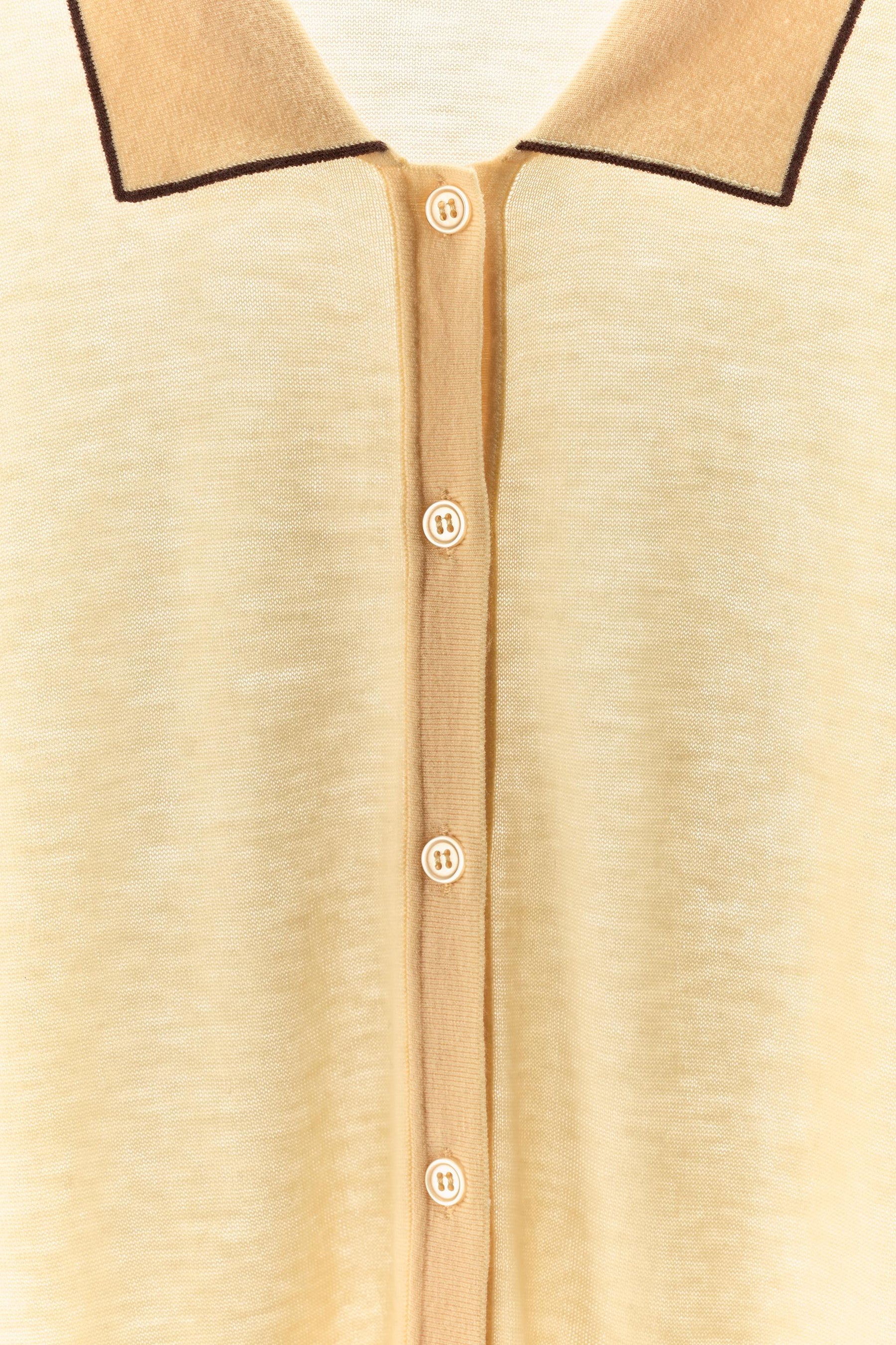 Woll-Polo-Strickjacke