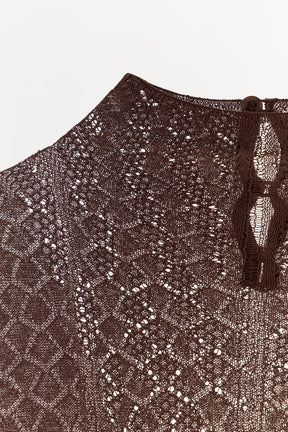 STRICKBody mit Kontrastfarbe