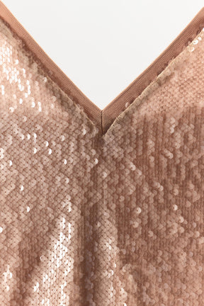 Pailletten-Trägertop