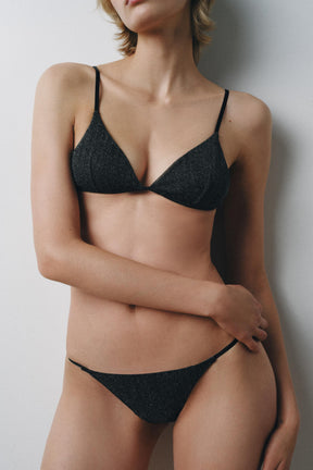 BRALETTE AUS METALLIC-FADEN