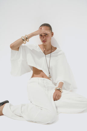 Hosen aus Leinenmischung