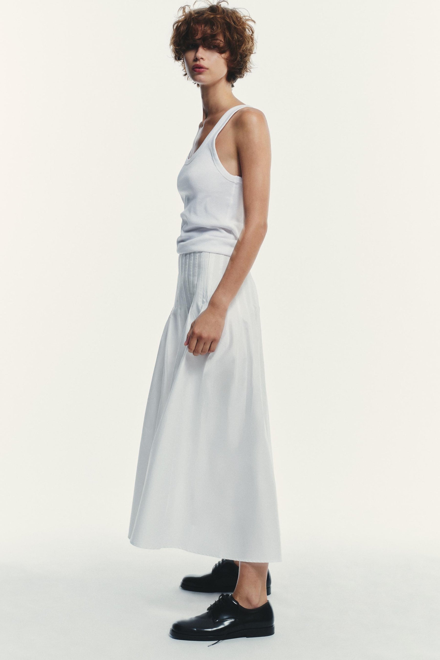 Plissierter Midirock