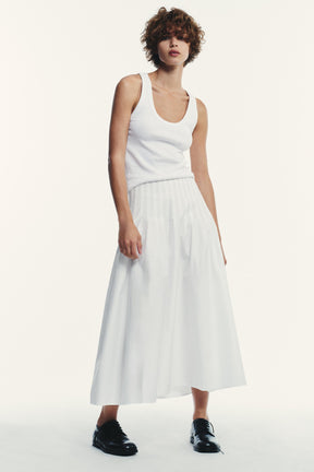 Plissierter Midirock