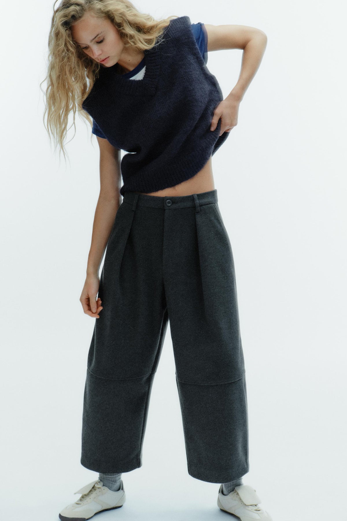 Plissierte Ballonhosen